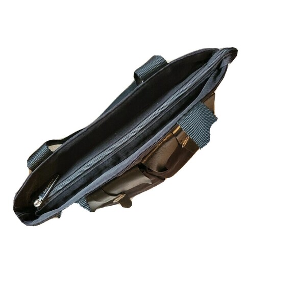 Lapagayo Hobo Shoulder Bag Tall Rectangle Purse Black Faille Fabric Very Large - Picture 8 of 15